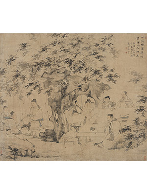 华嵒 《玉山雅集》