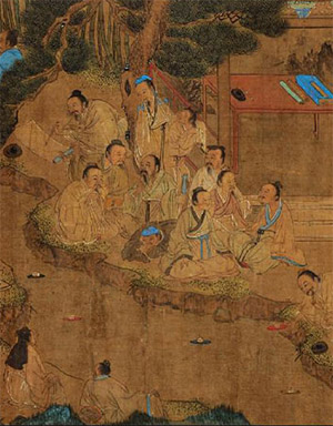 钱选 《兰亭修契图》长卷