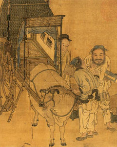 钱选 《时苗留犊图》长卷