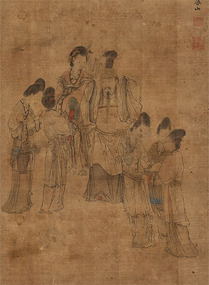 康涛 《簪花图》