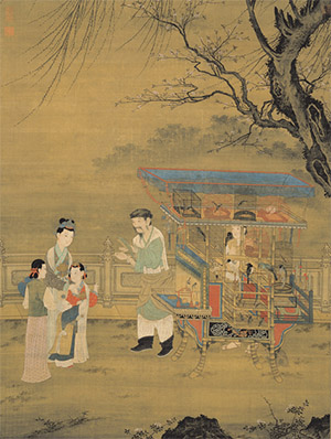 李嵩 《春景货郎图》