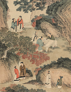 溥儒 《雅聚图》