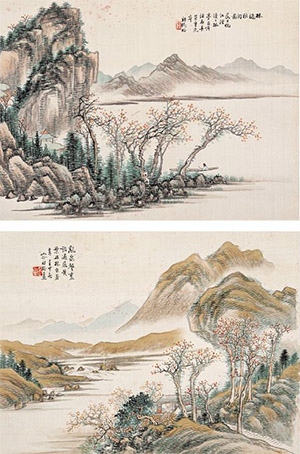 容祖椿 《山水》册页六帧