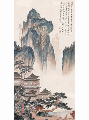 溥儒 《清风明月宫阙秋》