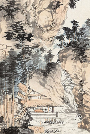 溥儒 《夏山高隐》
