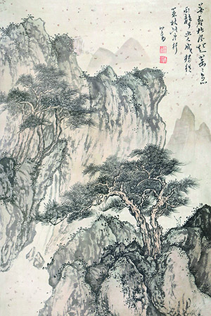 溥儒 《万壑松风起萧萧》