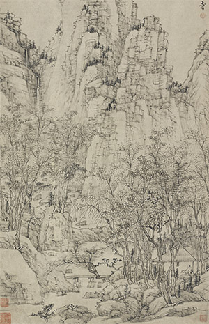 弘仁 《黄山云谷寺静思图》