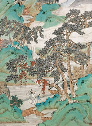 黄山寿 《春山畅游》