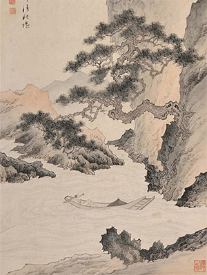 溥儒 《松溪逍遥图》