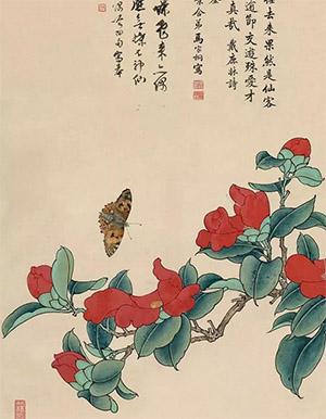 马家桐 《茶花蛱蝶》