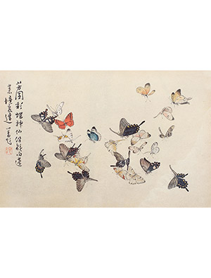 溥儒 《彩蝶神仙侣》