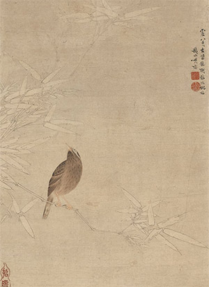 胡湄 《竹枝画眉》