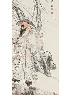 任伯年 《东坡笠屐图》