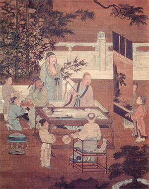 刘松年 《十八学士图》之四