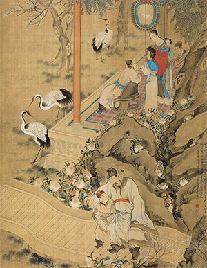 潘振镛 《李白醉归》