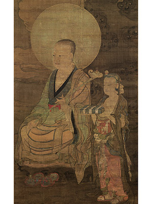 金大受 《罗汉像》之十一 啰怙罗尊者