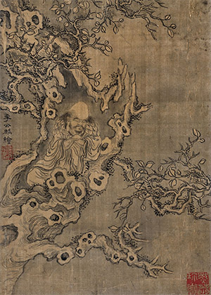 李公麟 《树间罗汉》