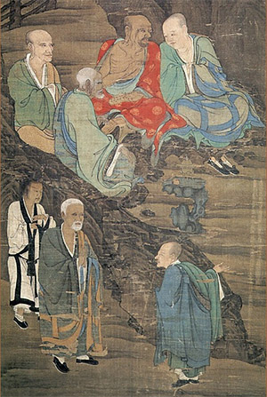 林庭圭 《五百罗汉-丘壑聚议》