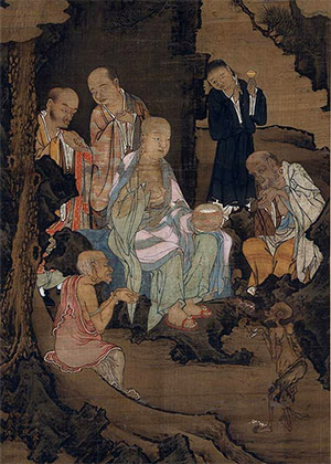 林庭圭 《五百罗汉-施饭饿鬼》