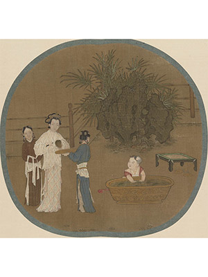 刘松年 《宫女婴戏图》