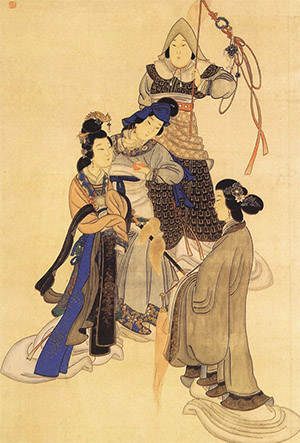 倪田 《四红图》