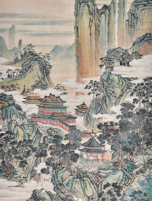 彭暘 《秋山深趣》