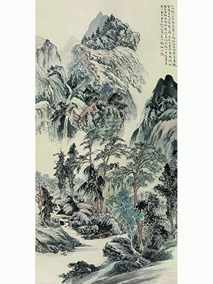 顾坤伯 《万壑松风》