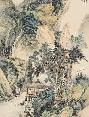 顾坤伯 《坐临清流》