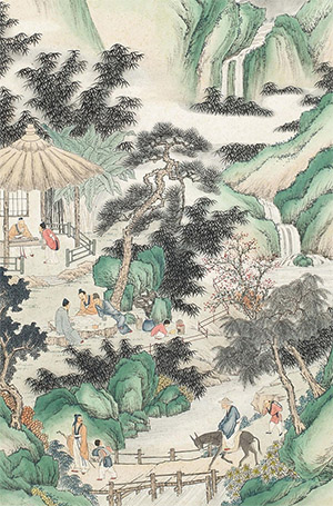 彭暘 《西园雅集》