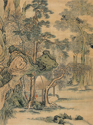 关槐 《秋林静坐图》