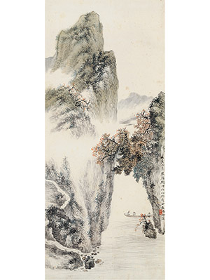 顾坤伯 《奇峰草堂》