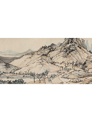 弘仁 《山高水长》长卷