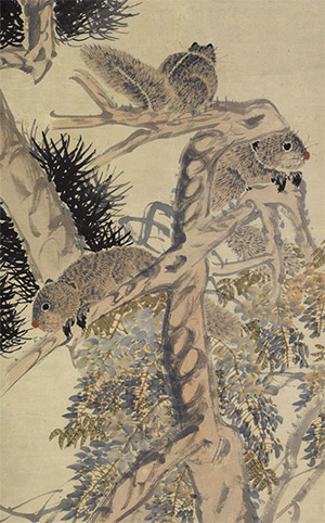 任伯年 《松鼠》