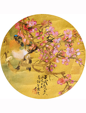 任伯年 《春花小鸟》