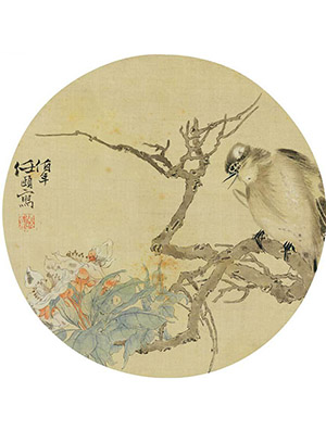 任伯年 《白头翁》