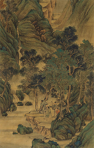 弘旿 《青山观瀑图》