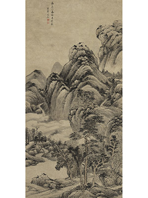 弘旿 《仿黄公望山水》
