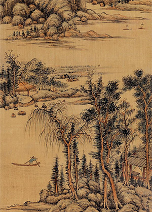 弘旿 《溪山泛舟图》