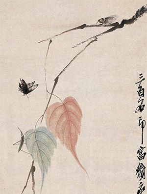 齐白石 《贝叶秋声》