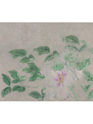 钱选 《花卉三弄》长卷