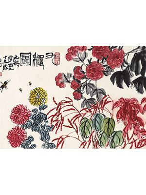 齐白石 《九秋图》长卷