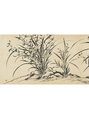 钱载 《墨兰卷》