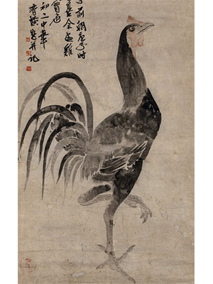 齐白石 《金鸡独立》