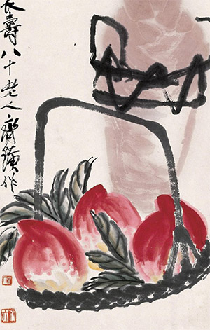 齐白石 《寿酒》