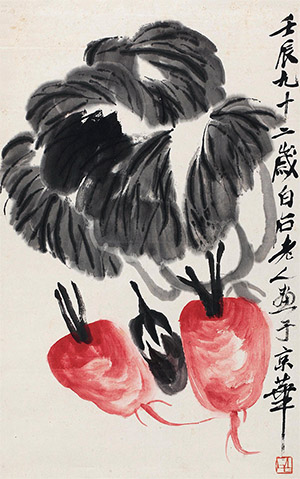 齐白石 《三清图》