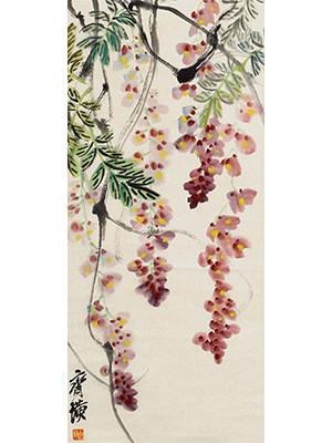 齐白石 《紫藤芳华》
