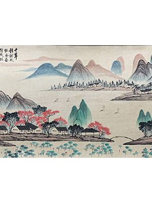 齐白石 《晓晴山》