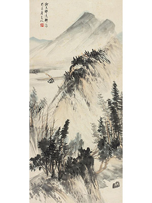 邵逸轩 《葱岭野烟图》