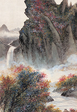 胡佩衡 《春泉奔流》