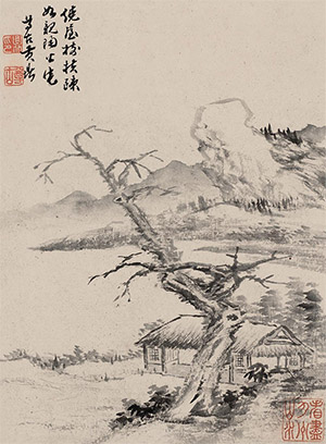 黄鼎 《溪山草堂》